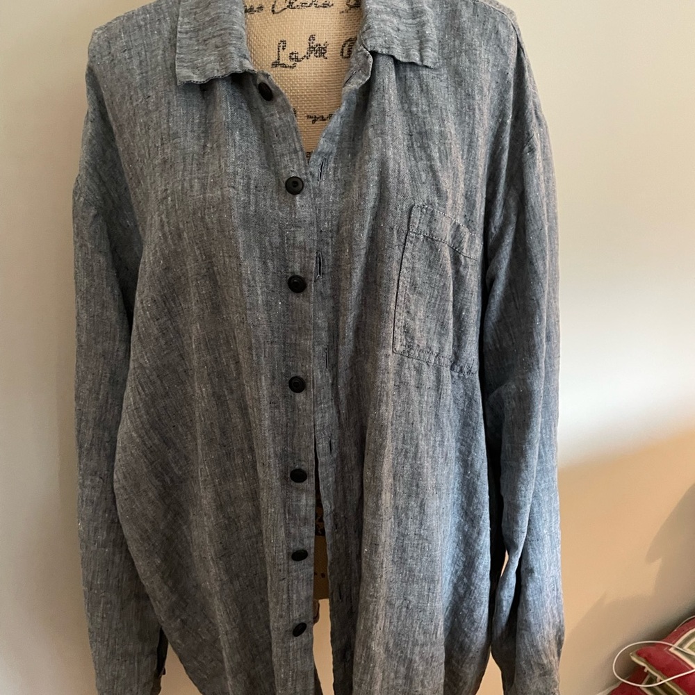Item 2…….FLAX brand….linen jacket..Black